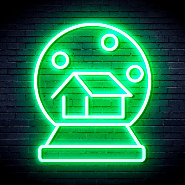 ADVPRO House with Snowflake Ultra-Bright LED Neon Sign fnu0174 - Golden Yellow