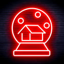 ADVPRO House with Snowflake Ultra-Bright LED Neon Sign fnu0174 - Red