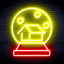 ADVPRO House with Snowflake Ultra-Bright LED Neon Sign fnu0174 - Red & Yellow