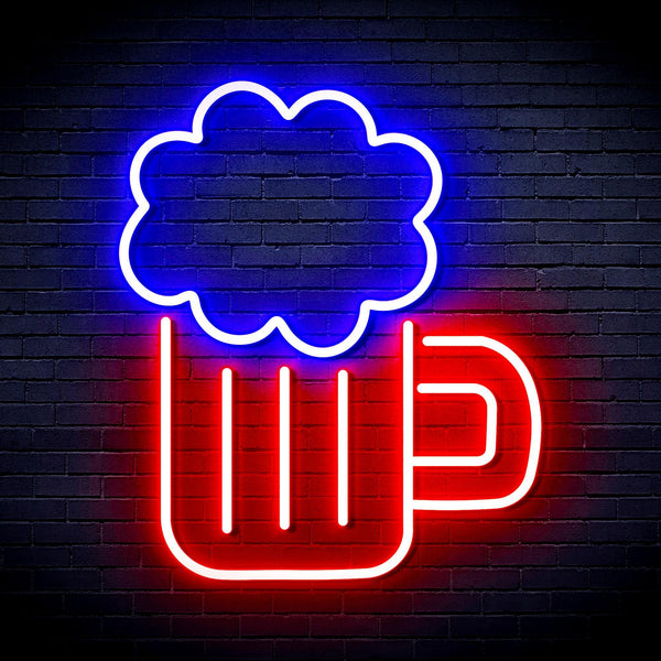 ADVPRO Beer Ultra-Bright LED Neon Sign fnu0175 - Blue & Red