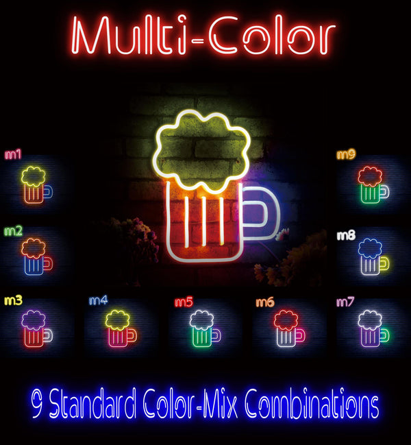 ADVPRO Beer Ultra-Bright LED Neon Sign fnu0175 - Multi-Color