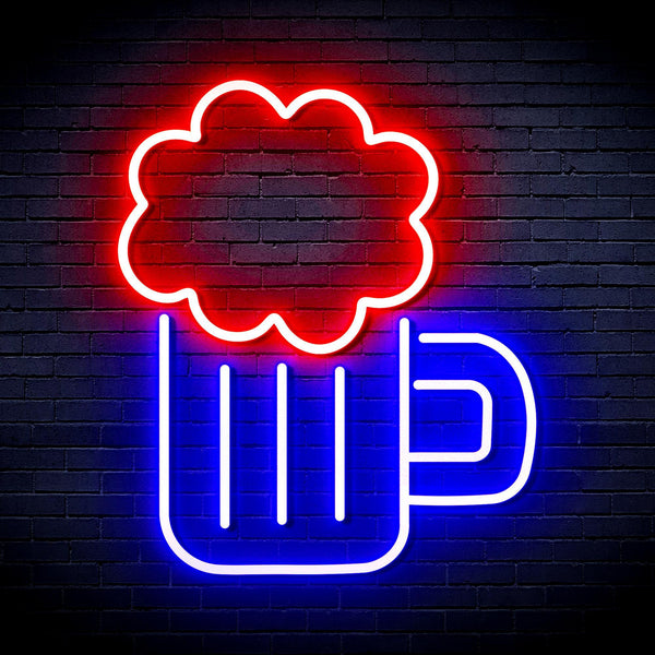ADVPRO Beer Ultra-Bright LED Neon Sign fnu0175 - Red & Blue