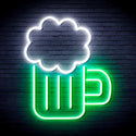 ADVPRO Beer Ultra-Bright LED Neon Sign fnu0175 - White & Green