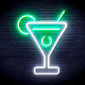 ADVPRO Martini Ultra-Bright LED Neon Sign fnu0176 - White & Green