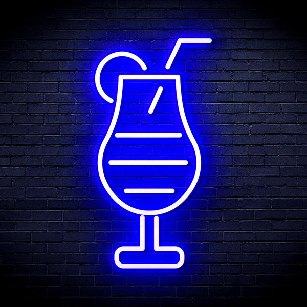 ADVPRO Cocktail Drinks Ultra-Bright LED Neon Sign fnu0177 - Blue