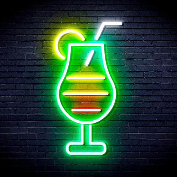 ADVPRO Cocktail Drinks Ultra-Bright LED Neon Sign fnu0177 - Multi-Color 2