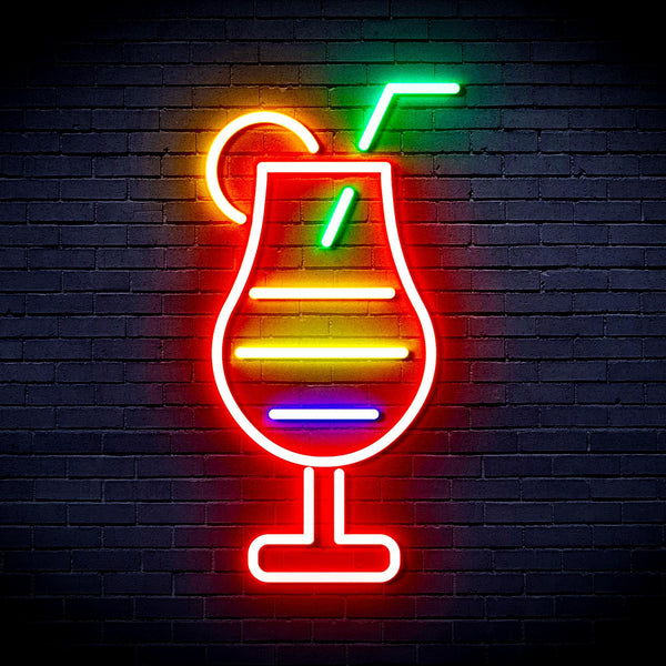 ADVPRO Cocktail Drinks Ultra-Bright LED Neon Sign fnu0177 - Multi-Color 3