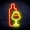 ADVPRO Wine Bottle with Glass Ultra-Bright LED Neon Sign fnu0178 - Multi-Color 3