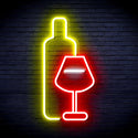 ADVPRO Wine Bottle with Glass Ultra-Bright LED Neon Sign fnu0178 - Multi-Color 9
