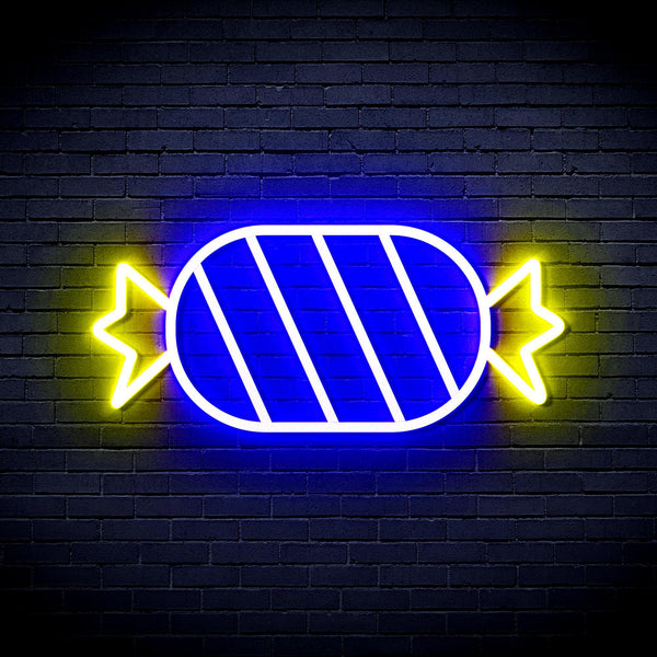 ADVPRO Candy Ultra-Bright LED Neon Sign fnu0180 - Blue & Yellow