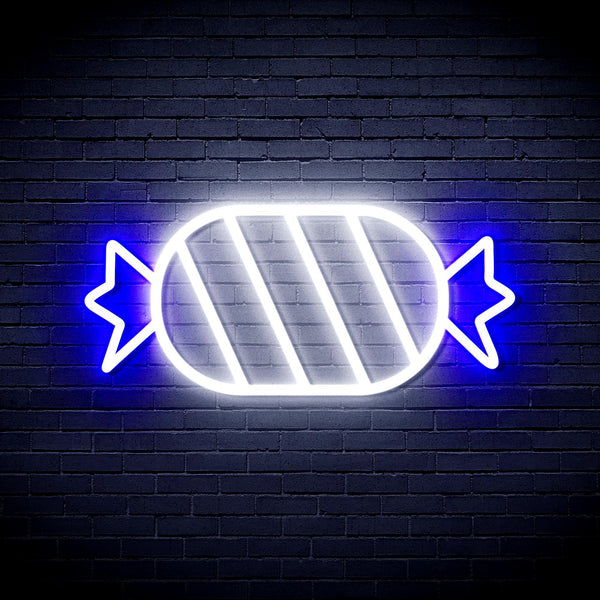 ADVPRO Candy Ultra-Bright LED Neon Sign fnu0180 - White & Blue