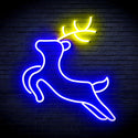 ADVPRO Deer Ultra-Bright LED Neon Sign fnu0182 - Blue & Yellow
