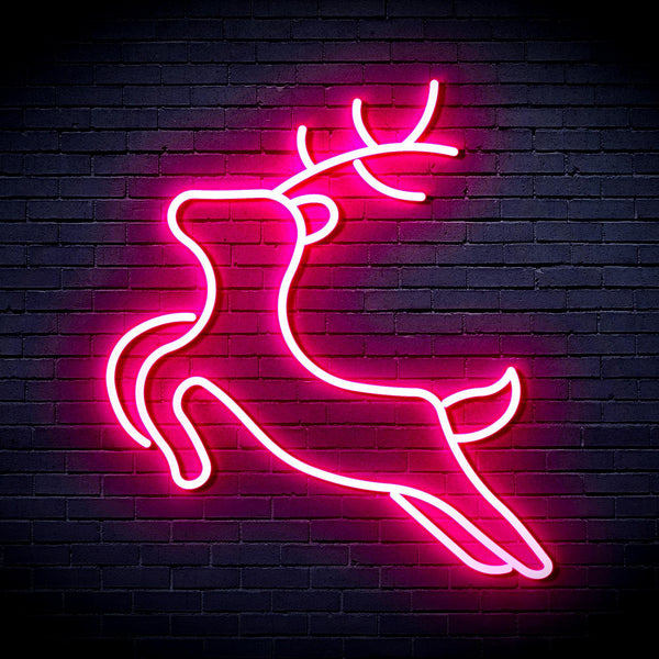 ADVPRO Deer Ultra-Bright LED Neon Sign fnu0182 - Pink