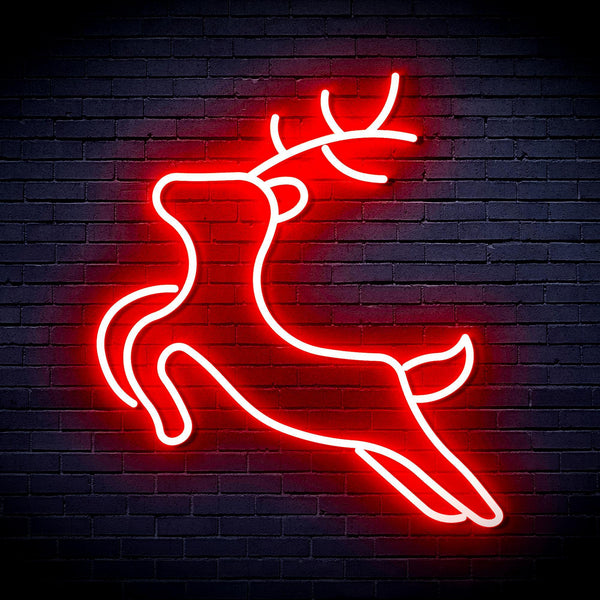 ADVPRO Deer Ultra-Bright LED Neon Sign fnu0182 - Red