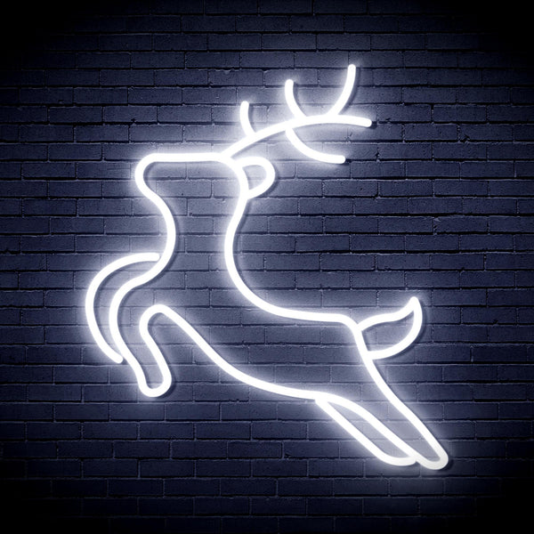 ADVPRO Deer Ultra-Bright LED Neon Sign fnu0182 - White