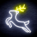ADVPRO Deer Ultra-Bright LED Neon Sign fnu0182 - White & Yellow