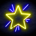 ADVPRO Flashing Star Ultra-Bright LED Neon Sign fnu0183 - Blue & Yellow