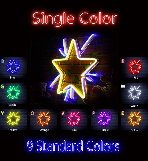 ADVPRO Flashing Star Ultra-Bright LED Neon Sign fnu0183 - Classic