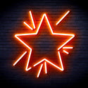 ADVPRO Flashing Star Ultra-Bright LED Neon Sign fnu0183 - Orange