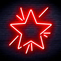 ADVPRO Flashing Star Ultra-Bright LED Neon Sign fnu0183 - Red
