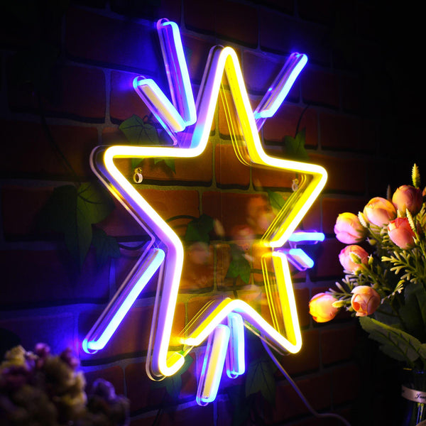 ADVPRO Flashing Star Ultra-Bright LED Neon Sign fnu0183