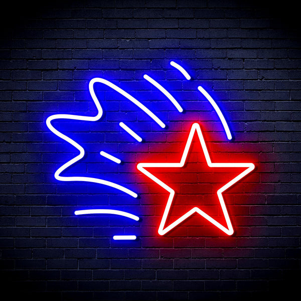 ADVPRO Meteor Ultra-Bright LED Neon Sign fnu0184 - Blue & Red