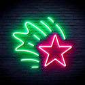 ADVPRO Meteor Ultra-Bright LED Neon Sign fnu0184 - Green & Pink