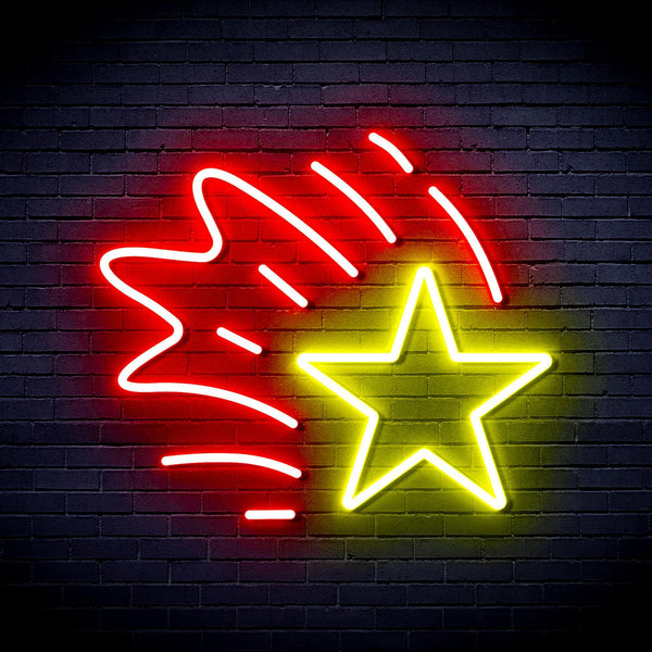 ADVPRO Meteor Ultra-Bright LED Neon Sign fnu0184 - Red & Yellow