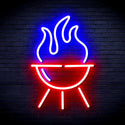 ADVPRO Barbecue Grill Ultra-Bright LED Neon Sign fnu0186 - Blue & Red