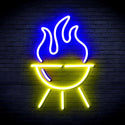 ADVPRO Barbecue Grill Ultra-Bright LED Neon Sign fnu0186 - Blue & Yellow