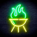 ADVPRO Barbecue Grill Ultra-Bright LED Neon Sign fnu0186 - Green & Yellow