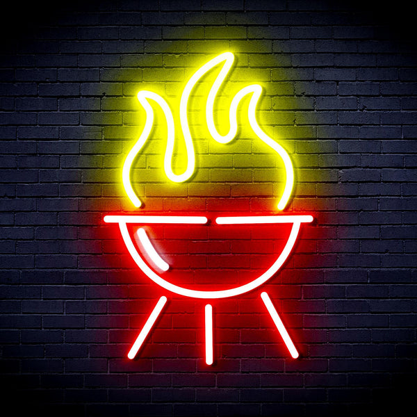 ADVPRO Barbecue Grill Ultra-Bright LED Neon Sign fnu0186 - Multi-Color 1