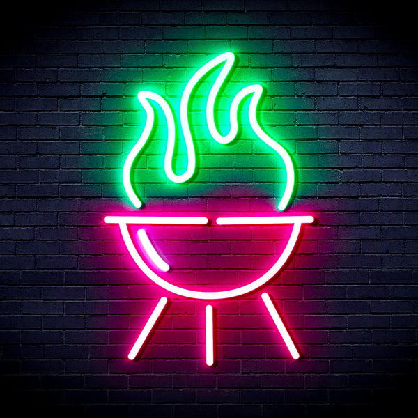 ADVPRO Barbecue Grill Ultra-Bright LED Neon Sign fnu0186 - Multi-Color 6