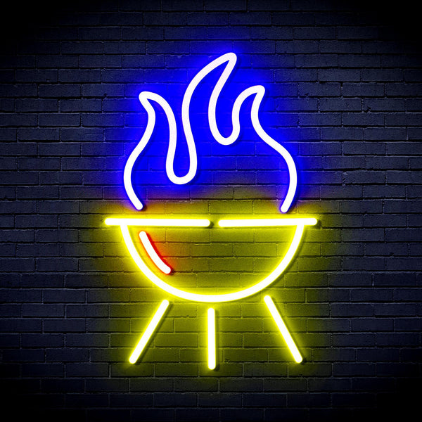 ADVPRO Barbecue Grill Ultra-Bright LED Neon Sign fnu0186 - Multi-Color 9