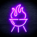 ADVPRO Barbecue Grill Ultra-Bright LED Neon Sign fnu0186 - Purple