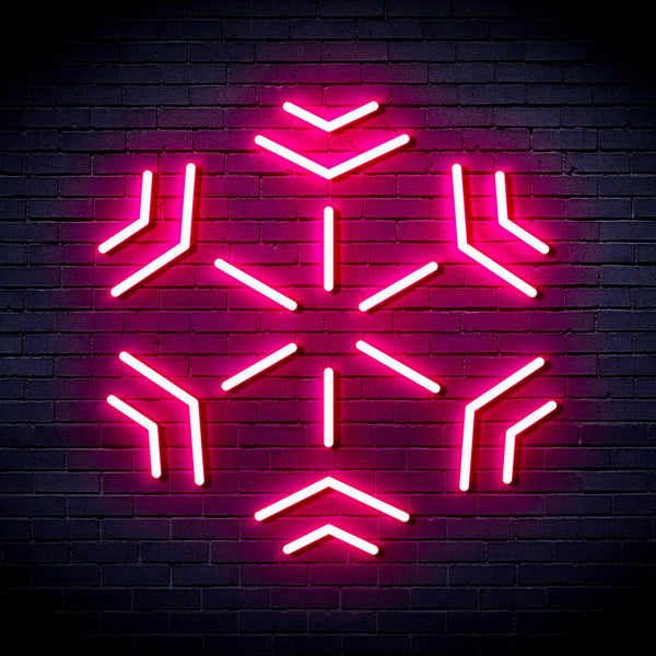 ADVPRO Snowflake Ultra-Bright LED Neon Sign fnu0187 - Pink