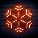 ADVPRO Snowflake Ultra-Bright LED Neon Sign fnu0187 - Orange