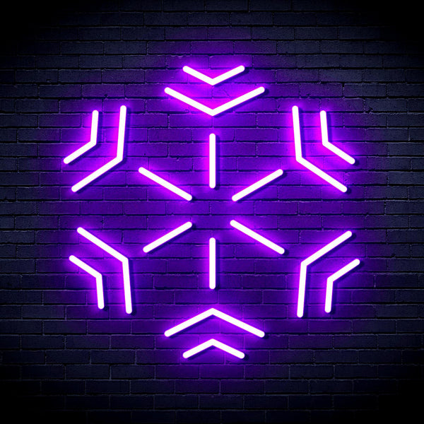 ADVPRO Snowflake Ultra-Bright LED Neon Sign fnu0187 - Purple