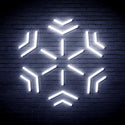 ADVPRO Snowflake Ultra-Bright LED Neon Sign fnu0187 - White