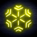 ADVPRO Snowflake Ultra-Bright LED Neon Sign fnu0187 - Yellow