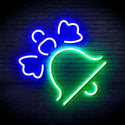 ADVPRO Christmas Bell with Ribbon Ultra-Bright LED Neon Sign fnu0188 - Green & Blue