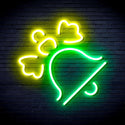 ADVPRO Christmas Bell with Ribbon Ultra-Bright LED Neon Sign fnu0188 - Green & Yellow
