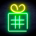 ADVPRO Christmas Present with Ribbon Ultra-Bright LED Neon Sign fnu0190 - Green & Yellow
