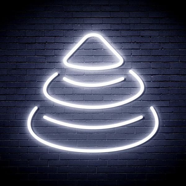 ADVPRO Modern Christmas Tree Ultra-Bright LED Neon Sign fnu0191 - White