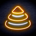 ADVPRO Modern Christmas Tree Ultra-Bright LED Neon Sign fnu0191 - White & Golden Yellow