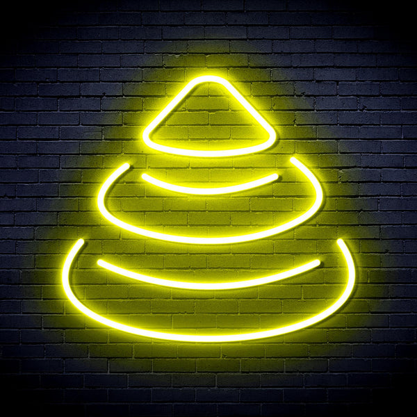 ADVPRO Modern Christmas Tree Ultra-Bright LED Neon Sign fnu0191 - Yellow