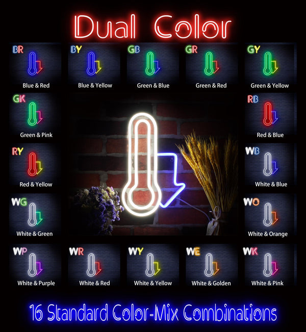 ADVPRO Temperature Drop Ultra-Bright LED Neon Sign fnu0192 - Dual-Color