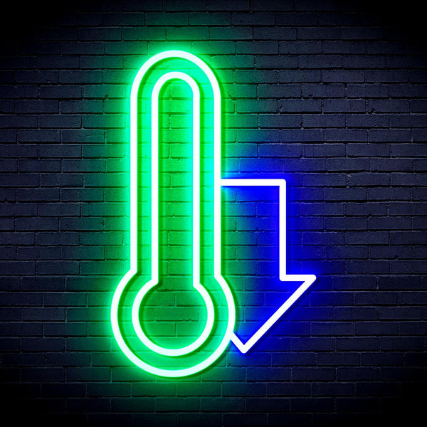 ADVPRO Temperature Drop Ultra-Bright LED Neon Sign fnu0192 - Green & Blue