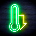 ADVPRO Temperature Drop Ultra-Bright LED Neon Sign fnu0192 - Green & Yellow