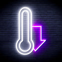 ADVPRO Temperature Drop Ultra-Bright LED Neon Sign fnu0192 - White & Purple